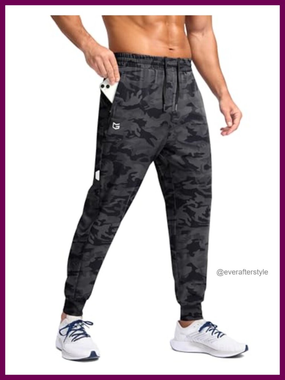 Lightweight Joggers Zipper Pockets Quick Dry Athletic Workout Running Hiking